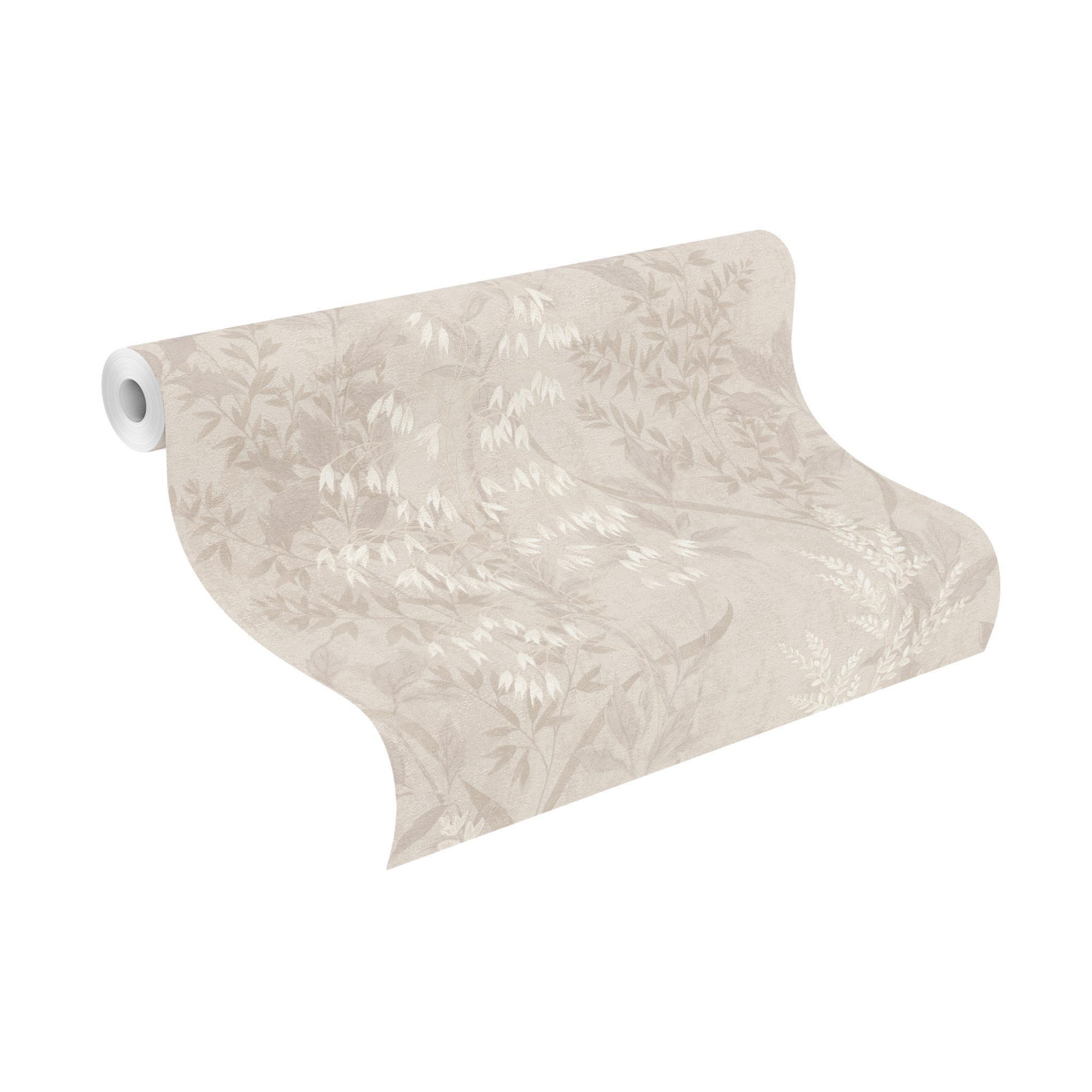 Rasch Papiertapete mit Blattranken, strukturiert, botanisch, (1 St), Blätte günstig online kaufen