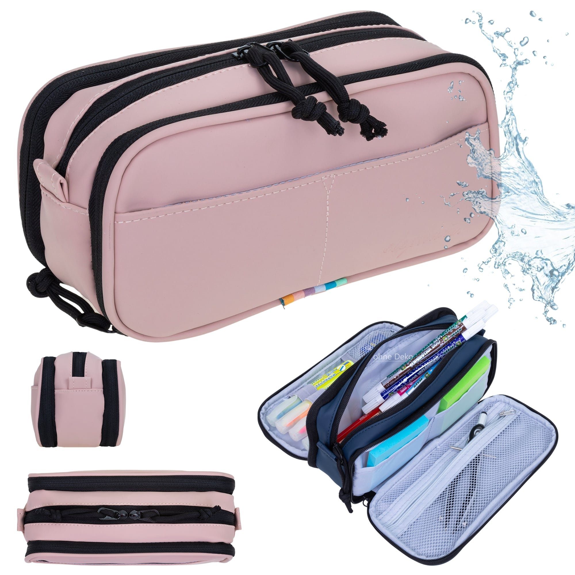 ELEPHANT Federmäppchen Hydro Mäppchen Organizer wasserabweisend, Federtasche Schule Büro Office Stifte Tasche klein