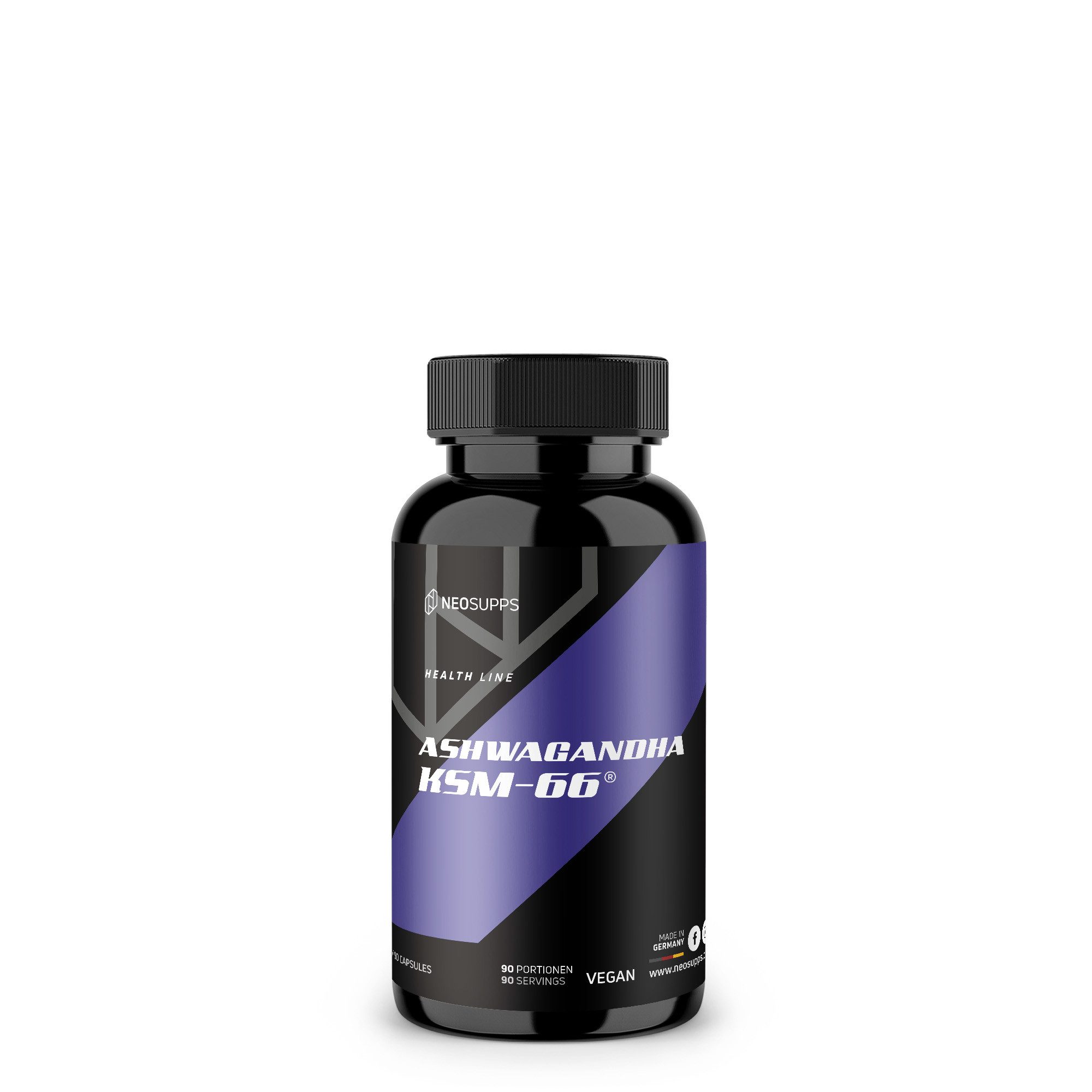 Neosupps Ashwagandha KSM-66 - 90 Kapseln Kapsel