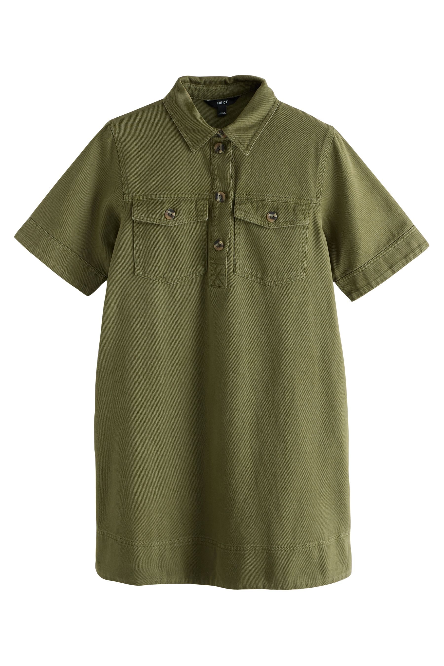Next Hemdblusenkleid Hemdblusenkleid aus Twill (1-tlg)
