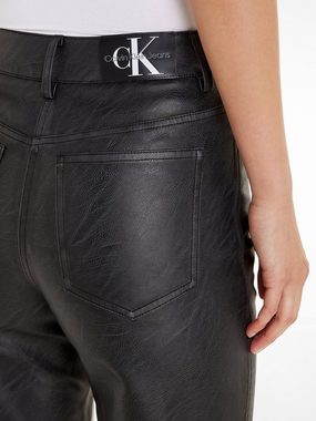 Calvin Klein Jeans Lederimitathose FAUX LEATHER HIGH RISE STRAIGHT