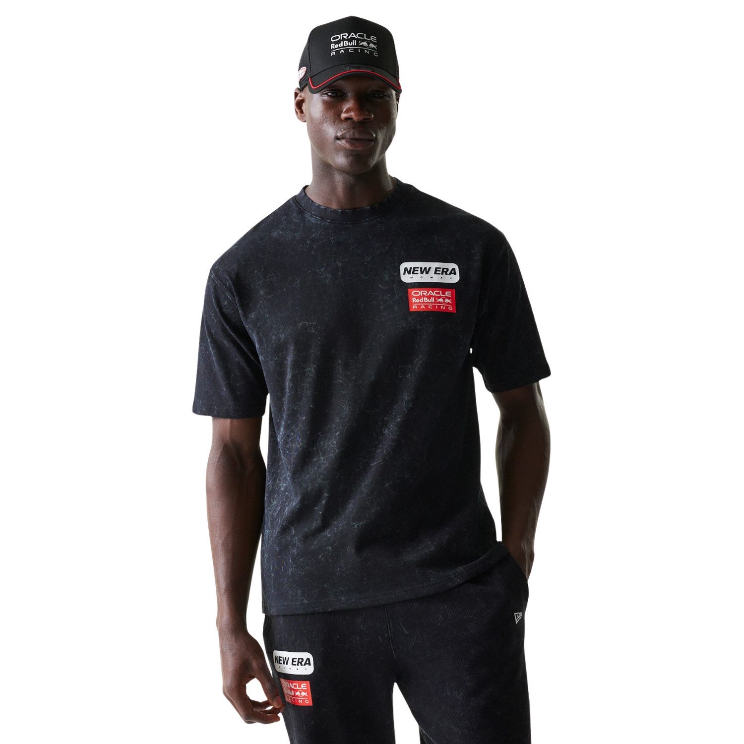 Red Bull Racing T-Shirt Red Bull Racing T-Shirt Linear New Era - schwarz