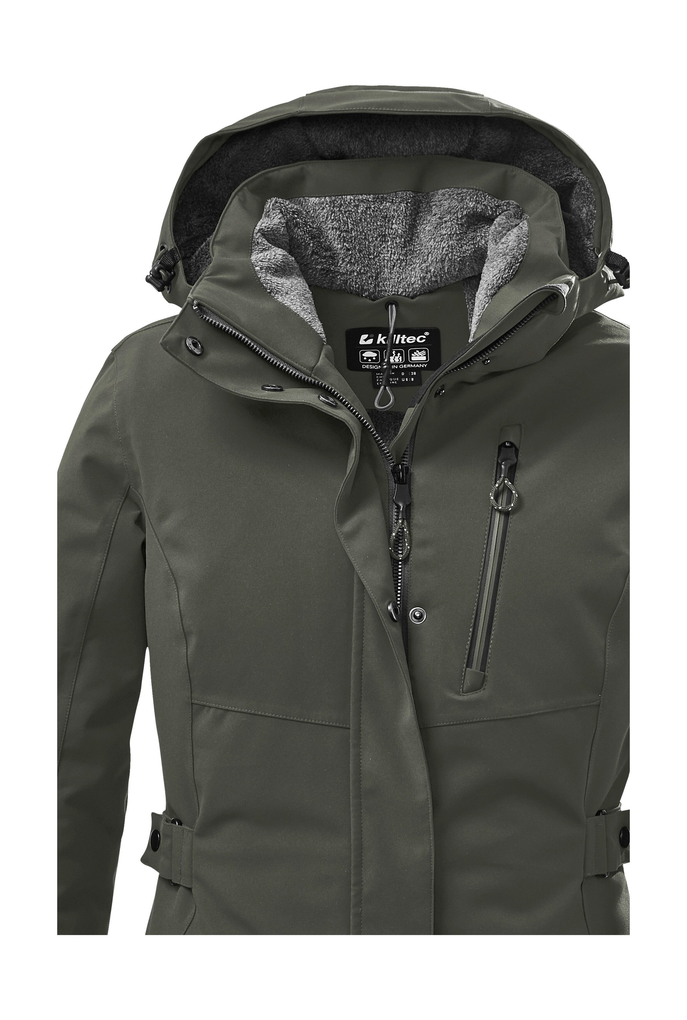 Killtec Parka KOW 165 WMN PRK Wasser- und winddichter Parka mit Teddyfleece und abnehmbarer Kapuze – Bild 3 von 5