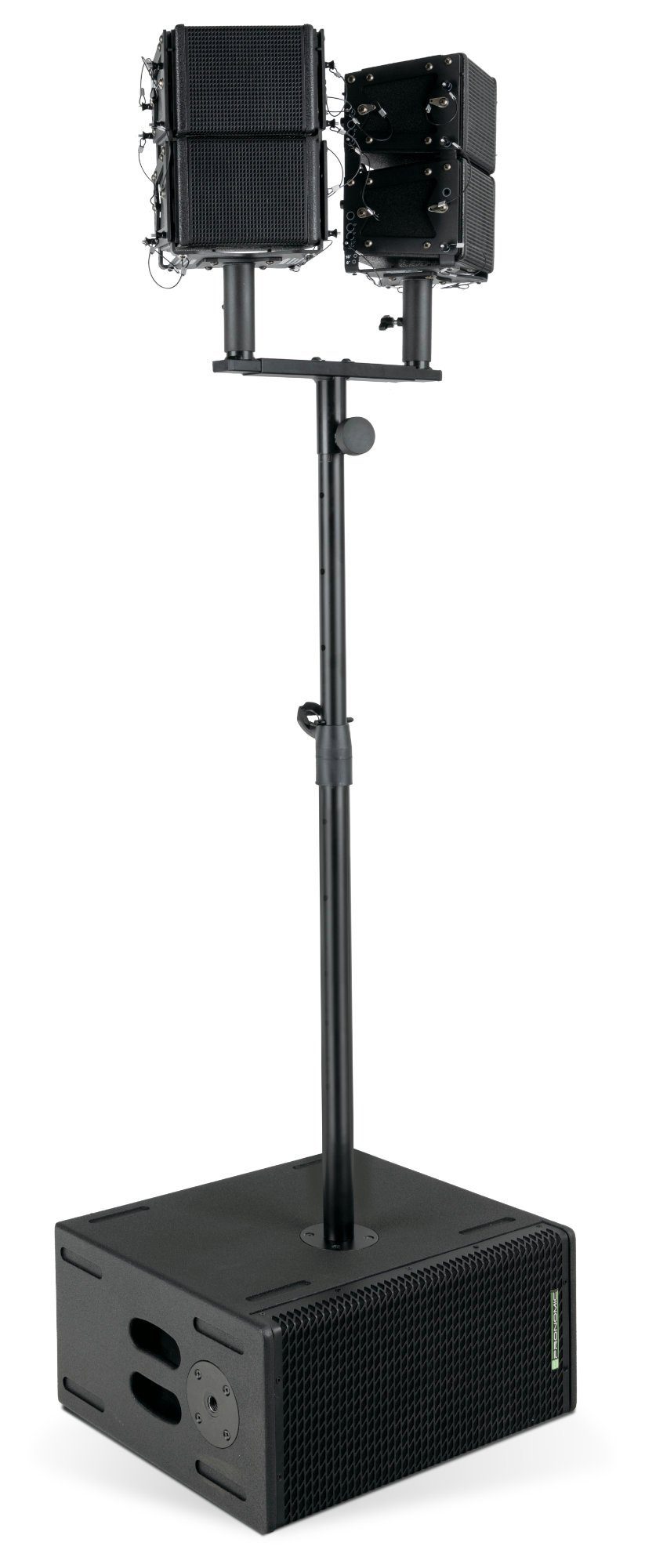 Pronomic V-Array Compact-Wide Aktives PA-System Set Party-Lautsprecher (Bluetooth 4.2 Empfänger, 640 W, Geeignet bis ca. 100 Zuhörer - Сабуферы mit 2x 8 zoll Колонки)