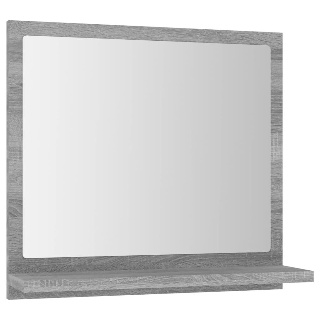 vidaXL Badezimmerspiegelschrank Badspiegel 40x10,5x37 Holzwerkstoff (1-St) cm Sonoma Grau
