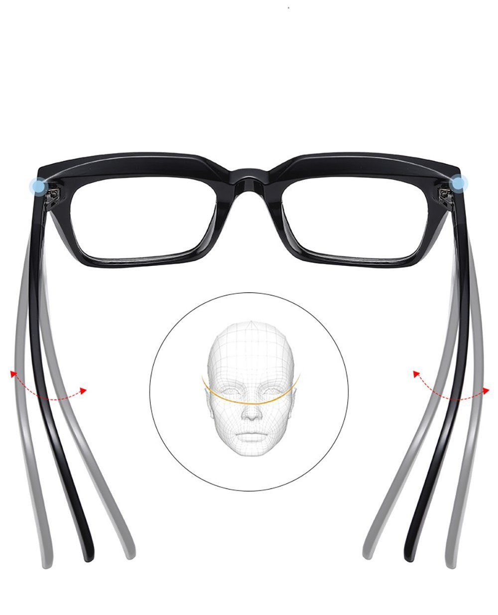 PACIEA Lesebrille Blaulichtfilter Anti-Müdigkeit Computer Gaming Schutz Damen Herren