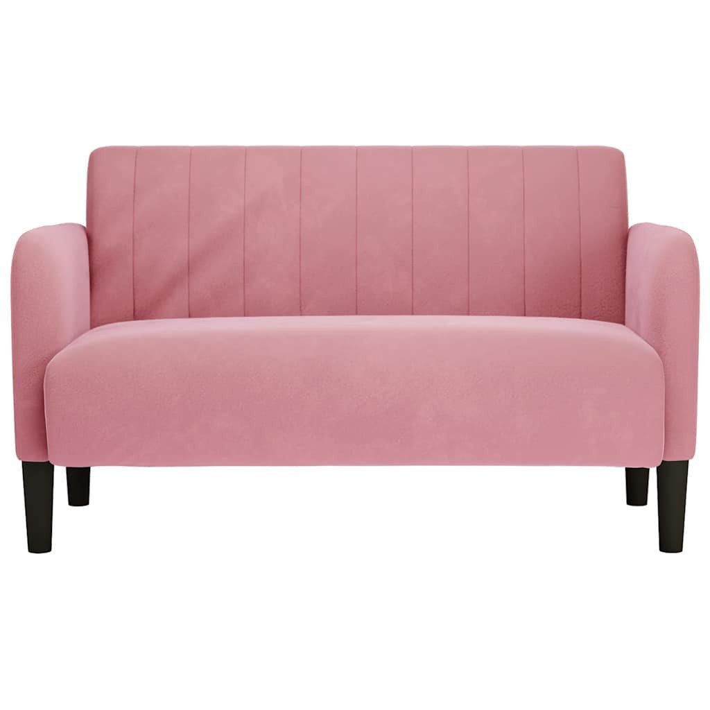 vidaXL Sofa Zweisitzer-Sofa Rosa 109 cm günstig online kaufen