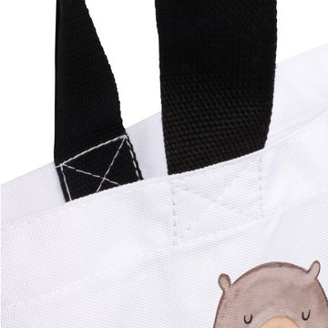 Mr. & Mrs. Panda Shopper Otter Umarmen - Weiß - Geschenk, Beutel, Schulbeutel, Einkaufsbeutel, (1-tlg), Trendiges Design