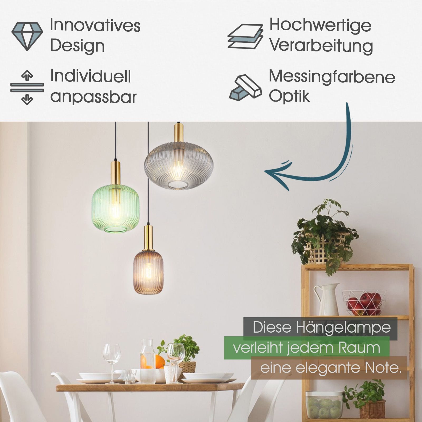 bmf-versand Hängeleuchte Hängeleuchte Esszimmer Hängelampe Esstisch günstig online kaufen