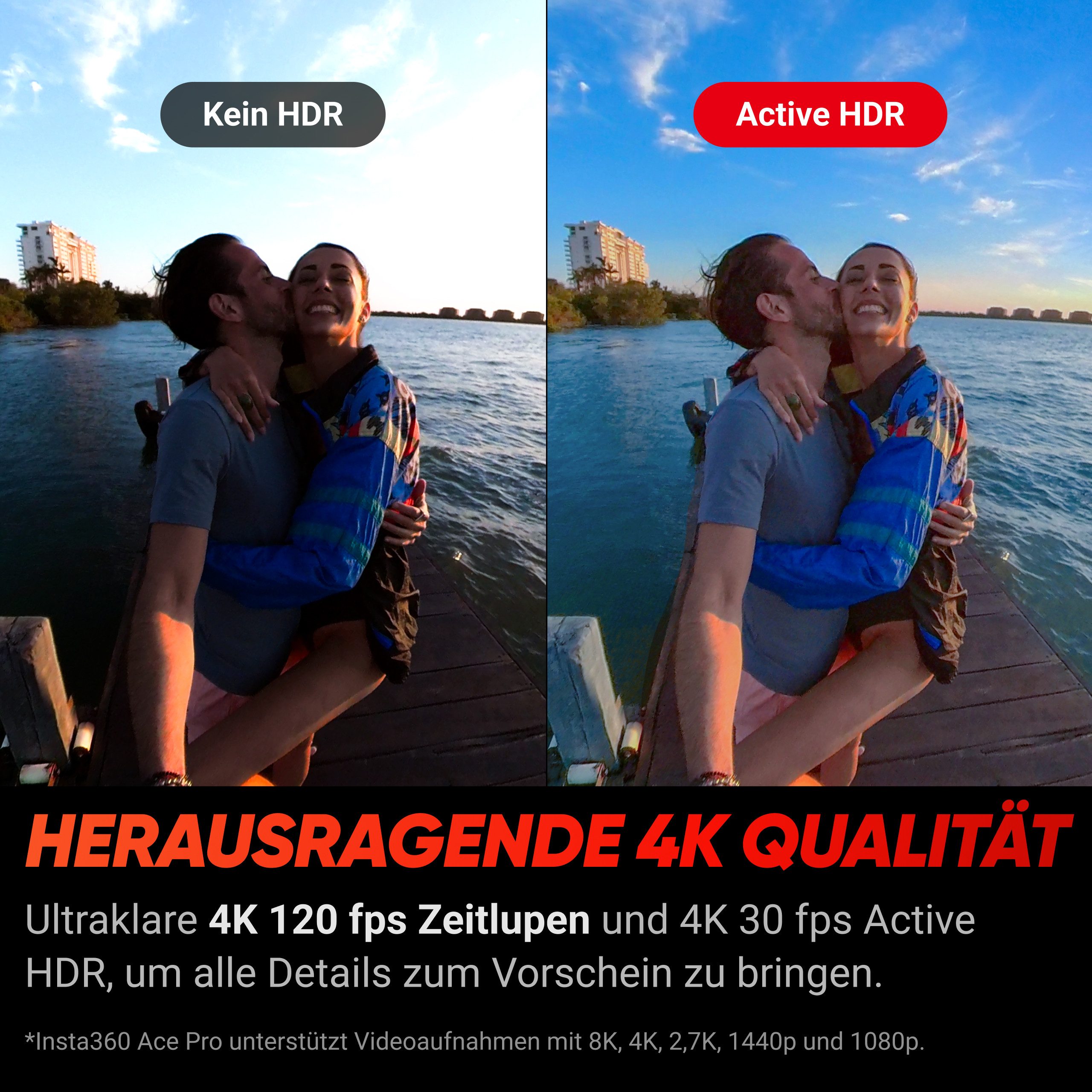 Insta360 Insta360 Ace Pro - wasserdichte Action-Kamera Action Cam (4K, WLAN (Wi-Fi), Bluetooth)