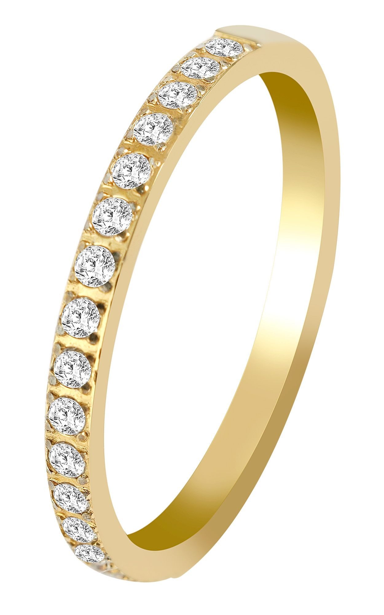 AKZENT Fingerring Sim Edelstahl gold Damen günstig online kaufen