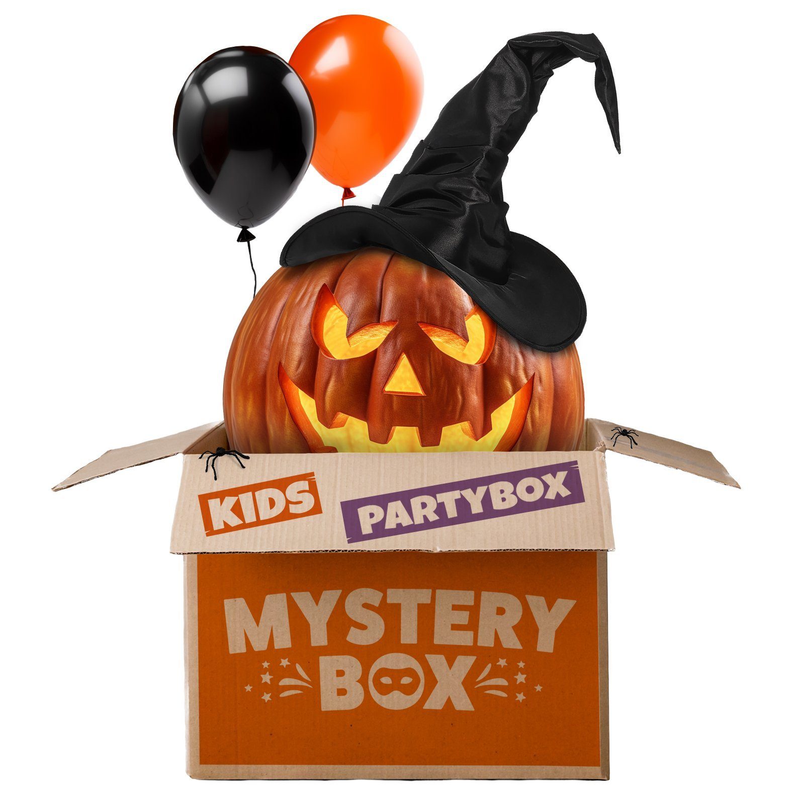Maskworld Kostüm Mystery Halloween Kinder-Party-Box, In unserer Halloween Party-Deko-Box findest Du alles, was Du für den