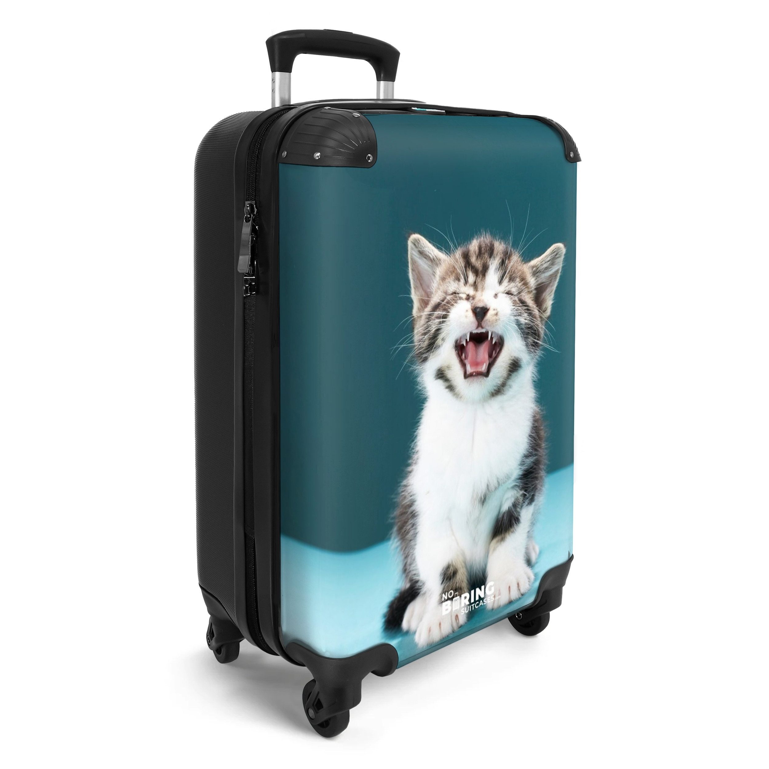 NoBoringSuitcases.com© Hartschalen-Trolley Kätzchen - Katze - günstig online kaufen
