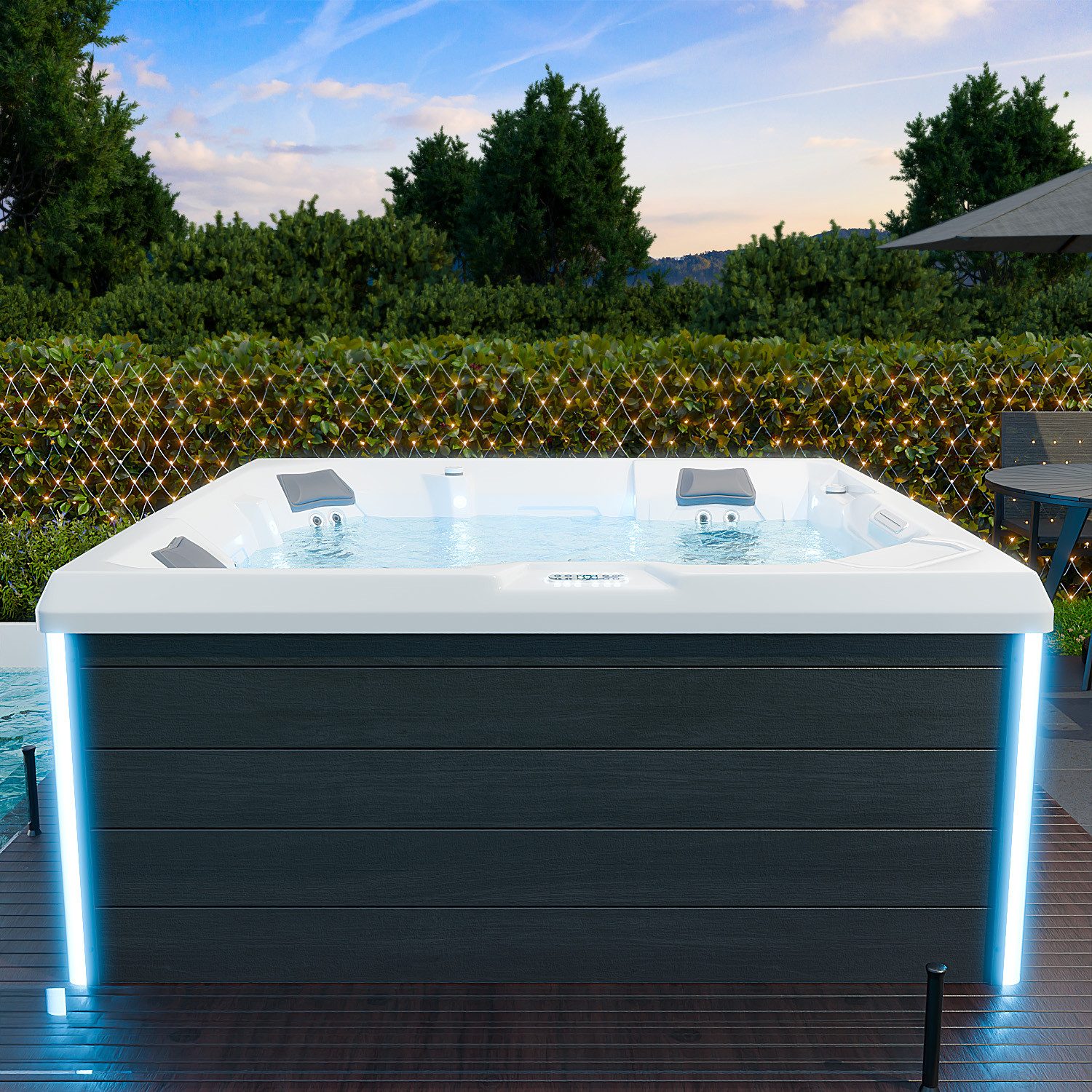 TroniTechnik Whirlpool Outdoor Whirlpool PANAREA weiß günstig online kaufen