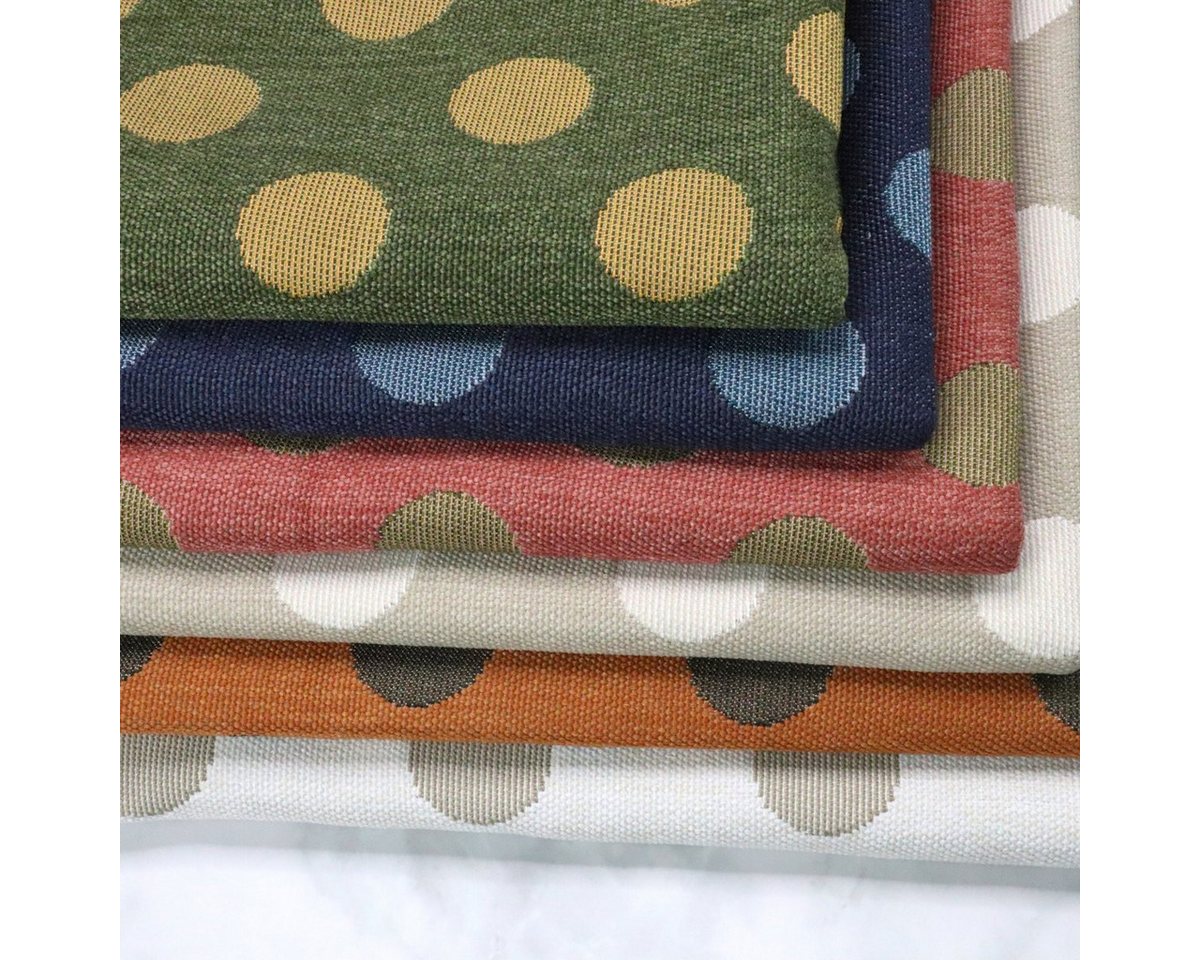 Thumbnail - Stofferia Stoff Outdoorstoff Punkte Riviera Points Taupe, Breite 140 cm, Meterware
