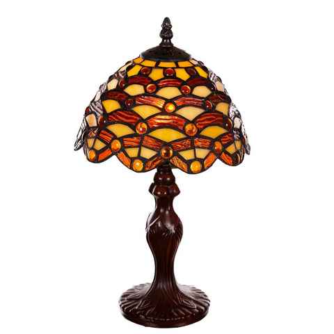 BIRENDY Stehlampe Tischlampe Tiffany Waben Steine Ti156 Motiv Lampe Dekorationslampe