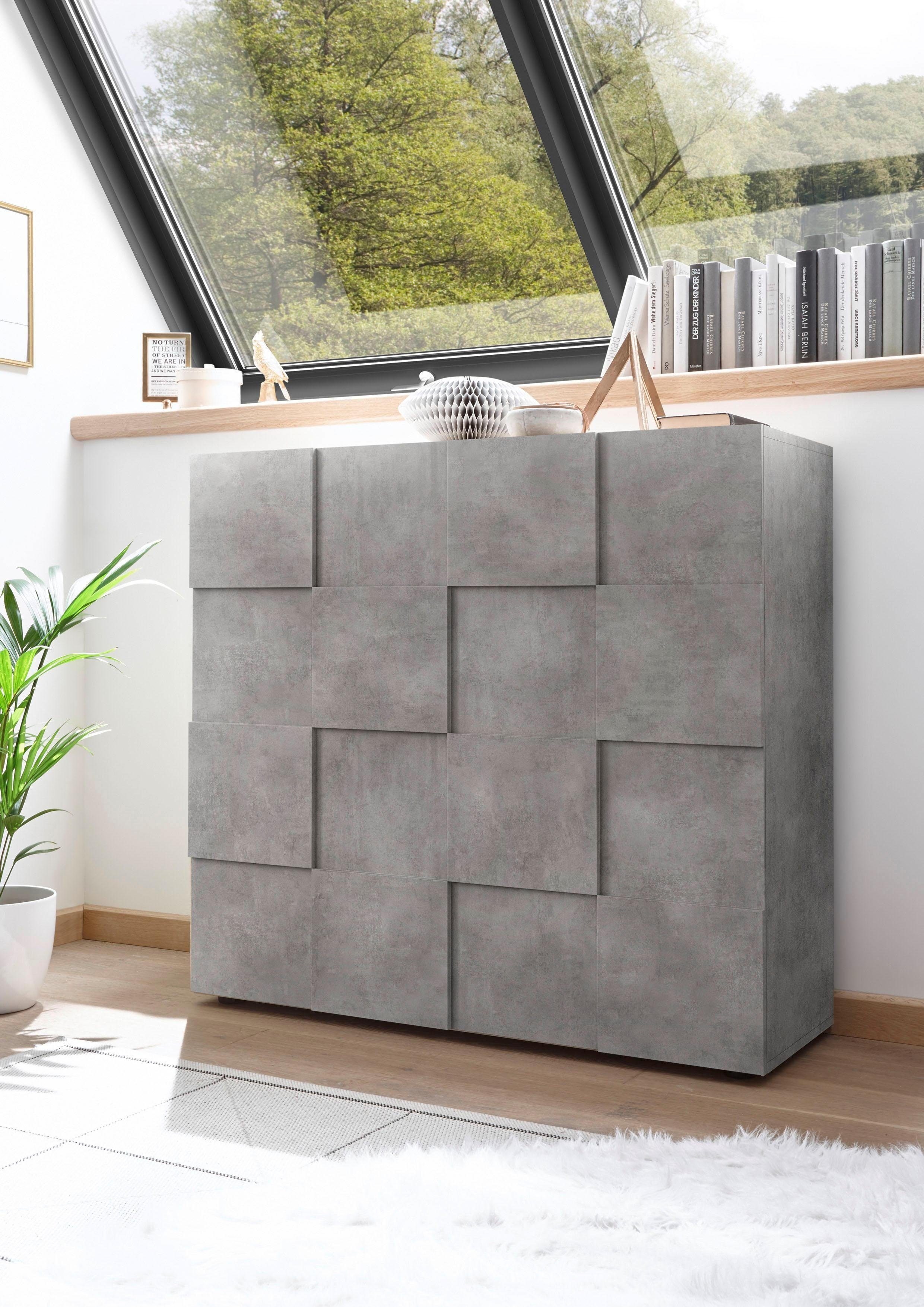 INOSIGN Highboard Dama Höhe 111 cm, Breite 121 cm, Kommode 2 Türen, Hochkom günstig online kaufen