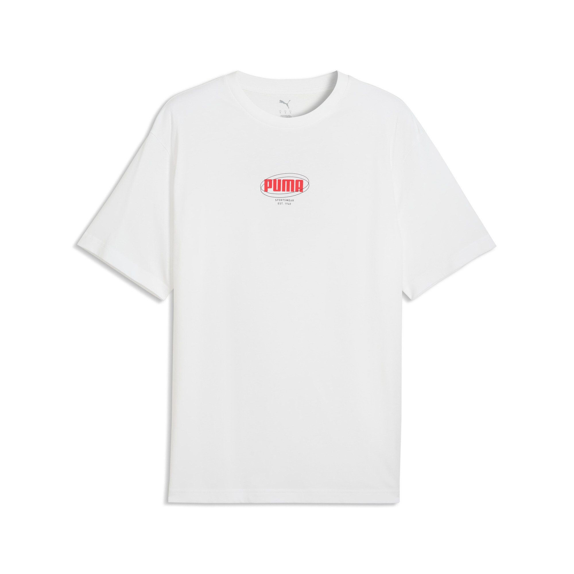 PUMA T-Shirt ESS LOGO LAB RELAXED STORY 1 TEE lockere Passform, Kurzarm, Rundhalsausschnitt, sportlicher Stil