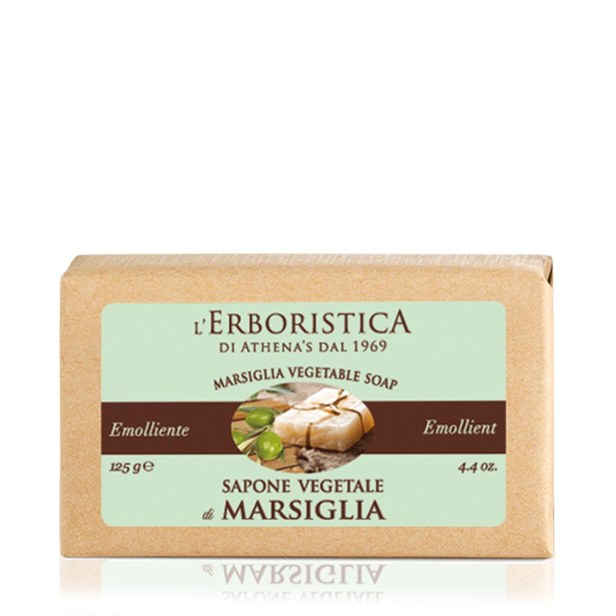 L'Erboristica Handseife AT7057 Pflanzliche Seife Marseilles 125 g