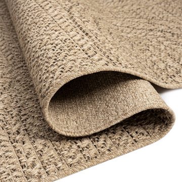 Outdoorteppich Outdoor Teppich in Sisal-Optik für Garten, Terrasse und Balkon, Teppich-Traum, rechteckig, Höhe: 5 mm