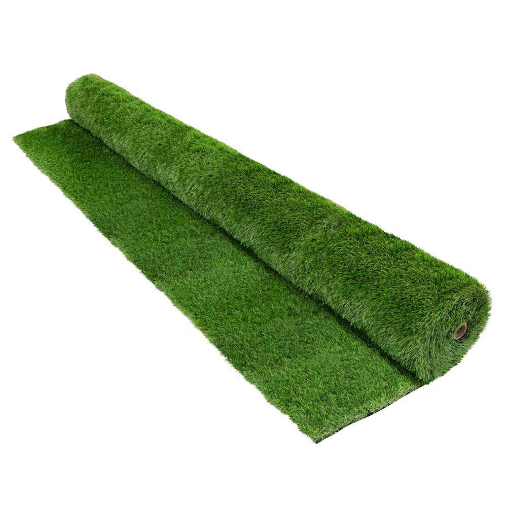 ECD Germany Kunstrasen Rasenteppich Kunstrasen-Rolle Grasmatte Meterware Kunstgras Wetterfest, Höhe: 20 mm, 150x100cm 1,5m² 18mm Outdoor UV-beständig für Balkon Terrasse & Garten