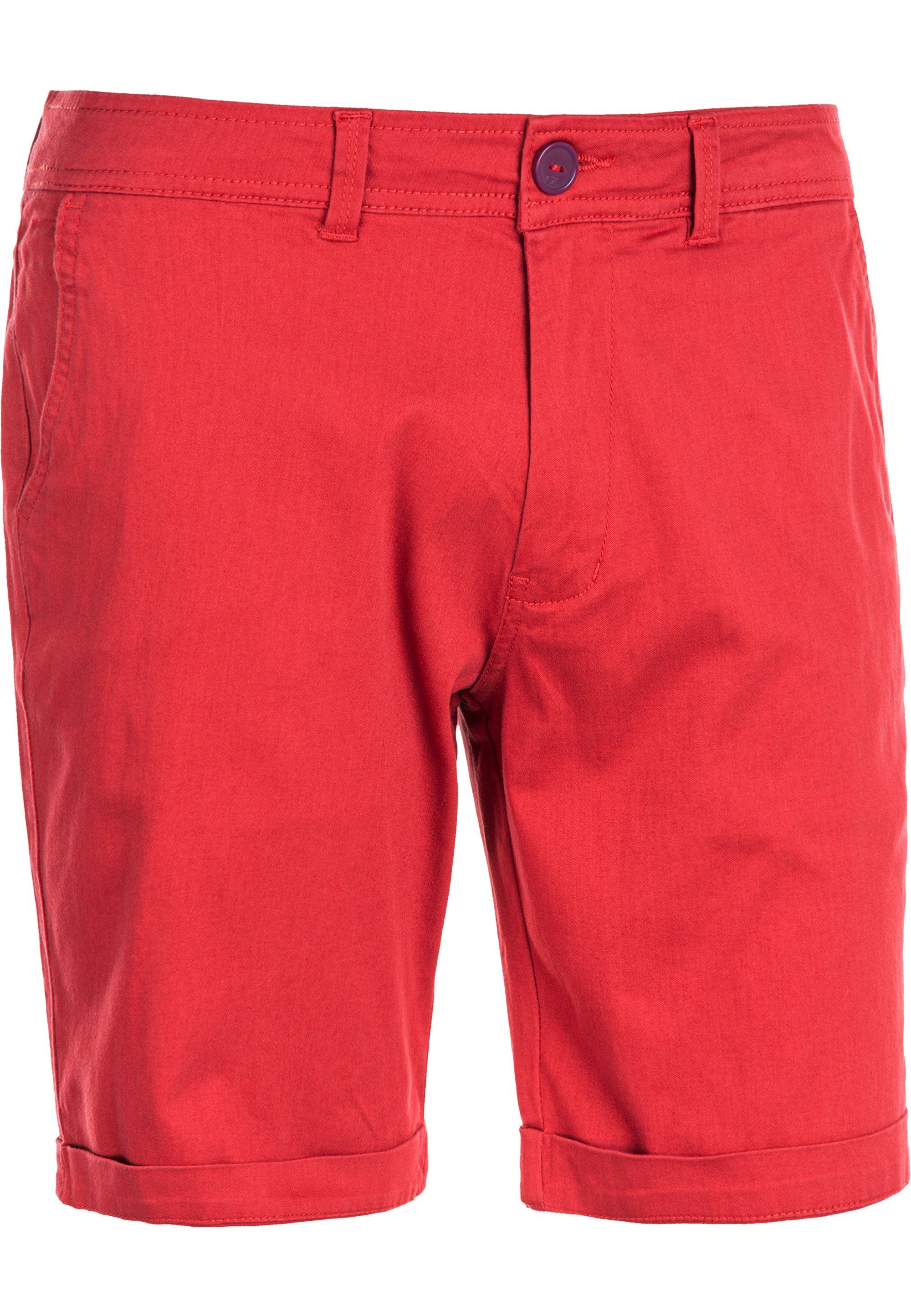 CRUZ Shorts Jerryne mit praktischen Seitentaschen rot