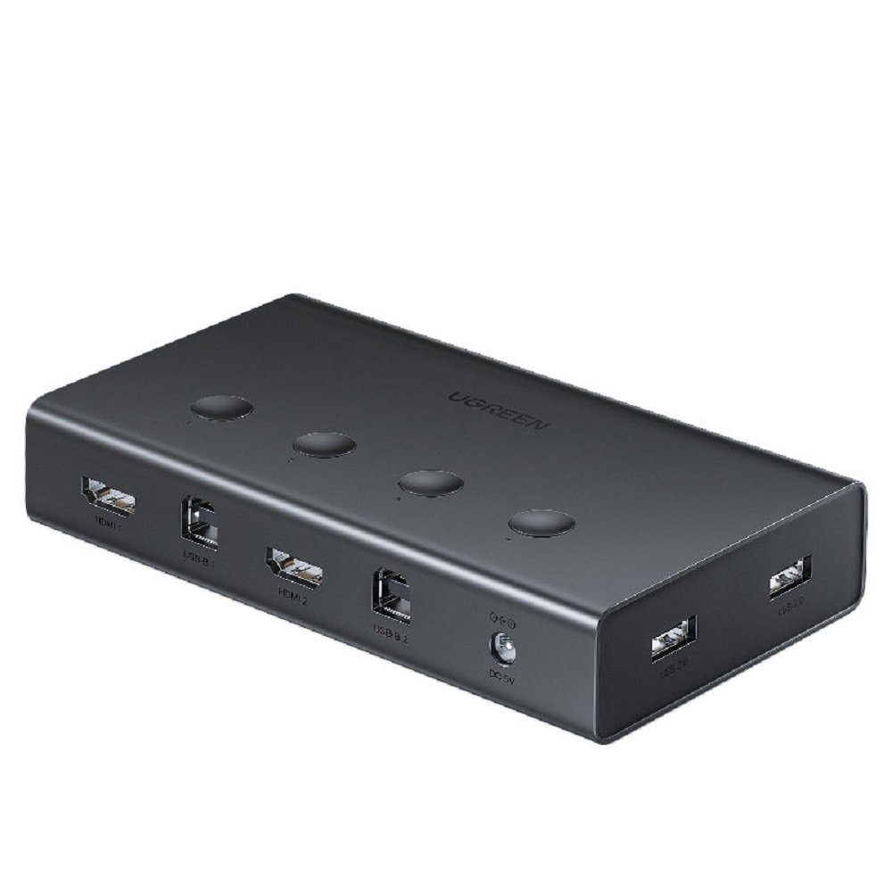 KVM (Tastatur Video Maus) Schalter 4x1 HDMI 4xUSB 4xUSB Typ B schwarz USB-Adapter