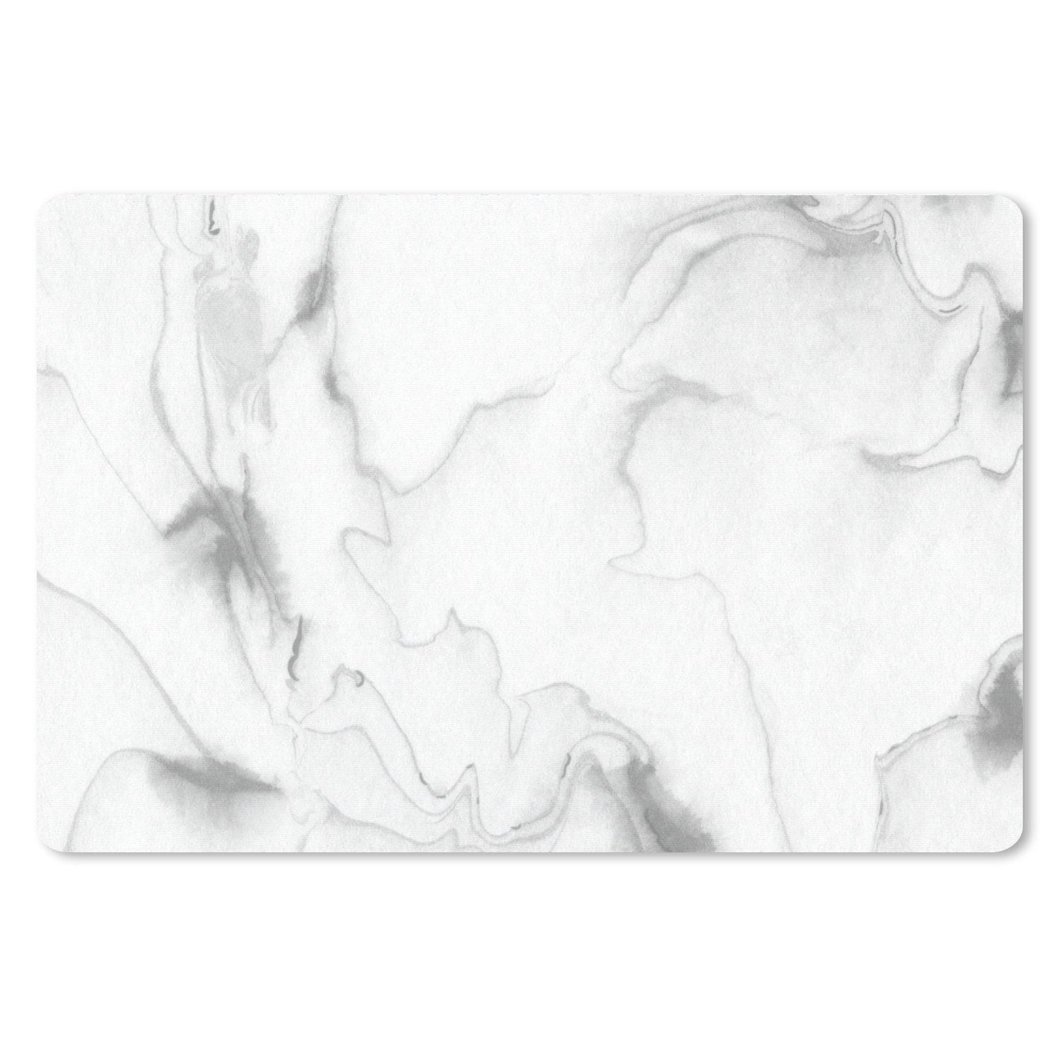 MuchoWow Mauspad Marmor - Grau - Weiß - Abstrakt - Marmoroptik (1-St), Mousepad XXL für Tastatur und Maus, Gaming Setup, Desk Mat, 120x80 cm