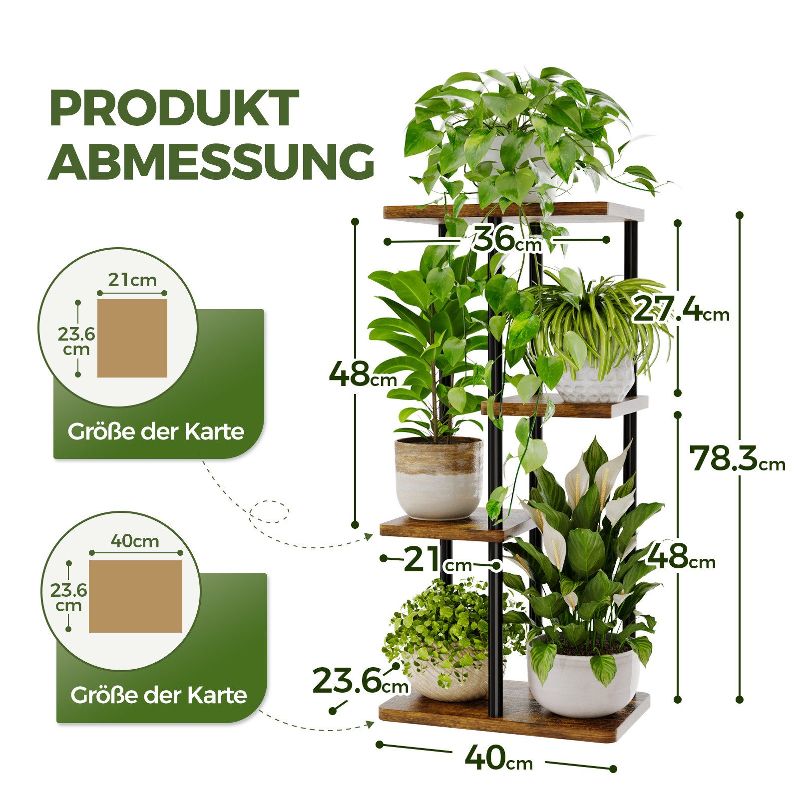 Bamworld Blumenständer Blumenschelf Pflanzenständer Pflanzenregal für günstig online kaufen