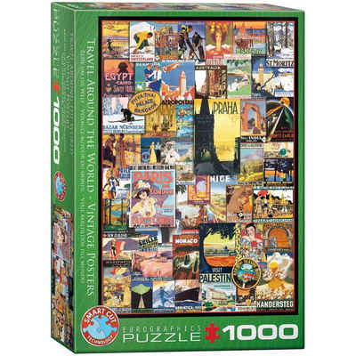 EUROGRAPHICS Puzzle Reise um die Welt 1000-Teile Puzzle, 1000 Puzzleteile