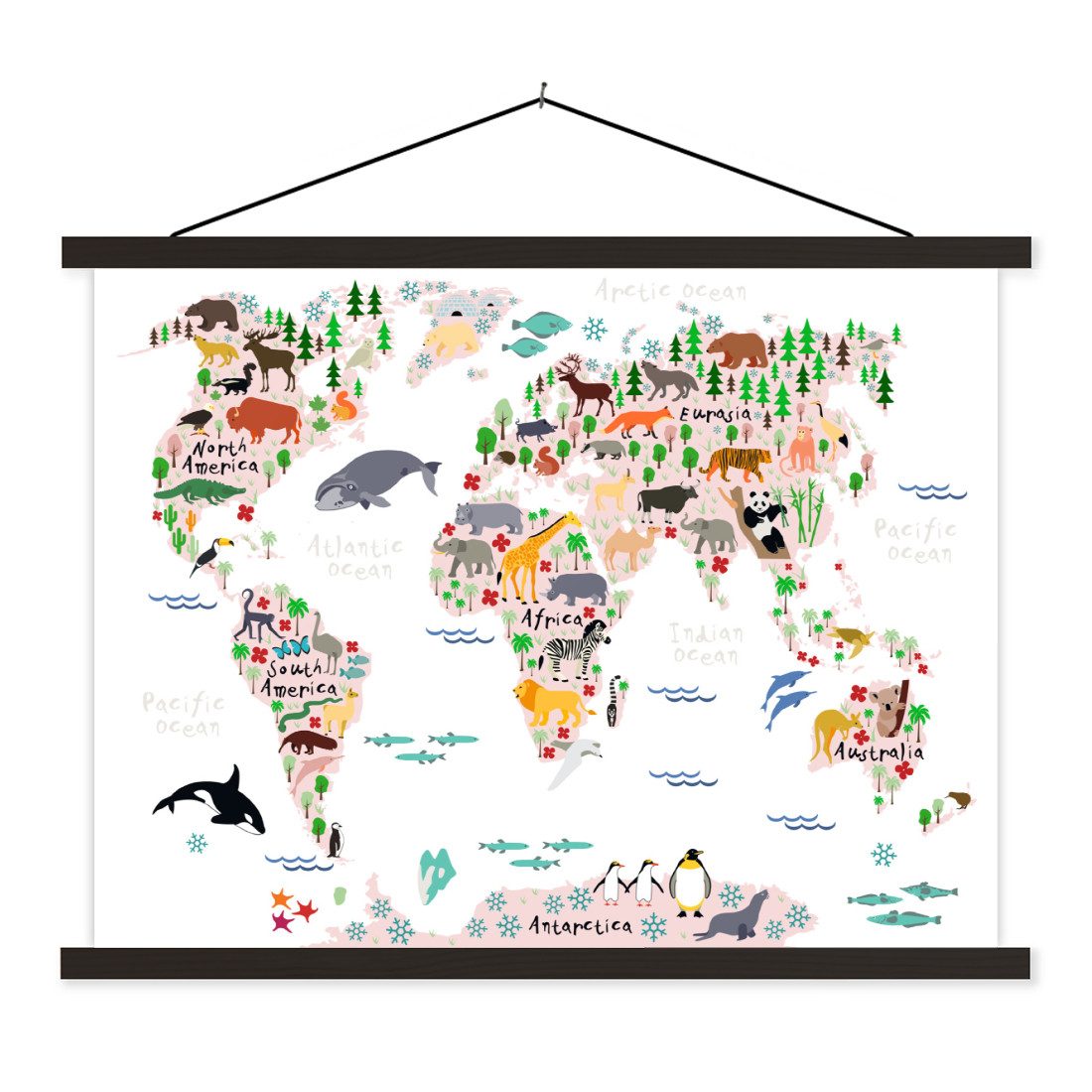 MuchoWow Poster Weltkarte - Kinder - günstig online kaufen
