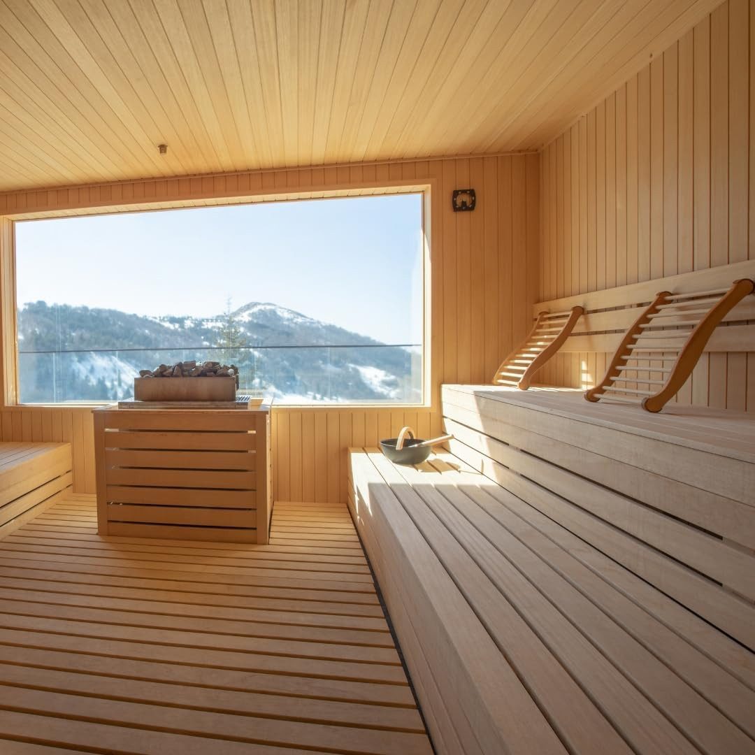 Hofmeister Sauna-Rückenlehne HOFMEISTER® Sauna-Set: Ergonnomische Rückenlehne, Kopfstütze & Beinstü