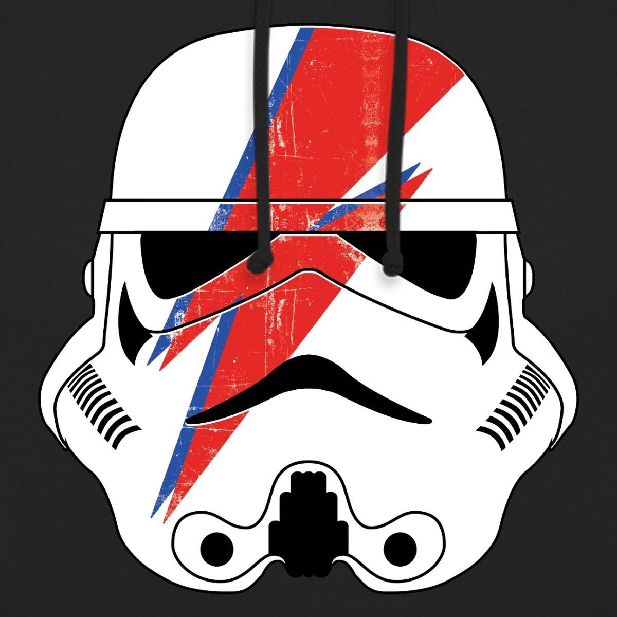 Spreadshirt Hoodie Star Wars Stormtrooper Helm Mit Rotem Blitz Unisex Hoodie (1-tlg)