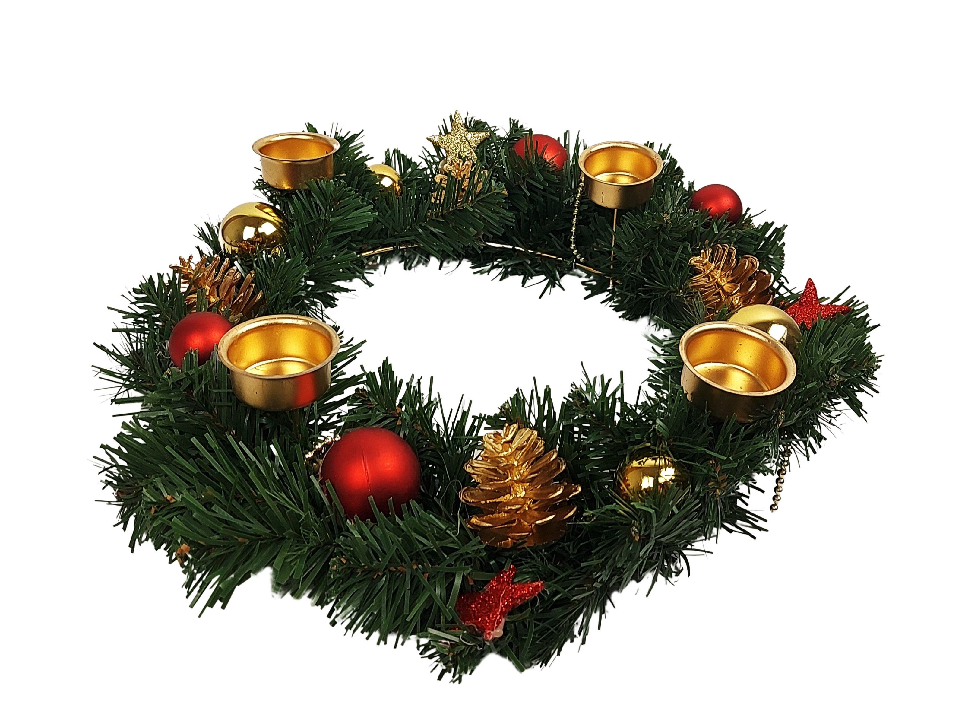 Gravidus Adventskranz Adventskranz Ø35cm mit Kerzenhalter günstig online kaufen