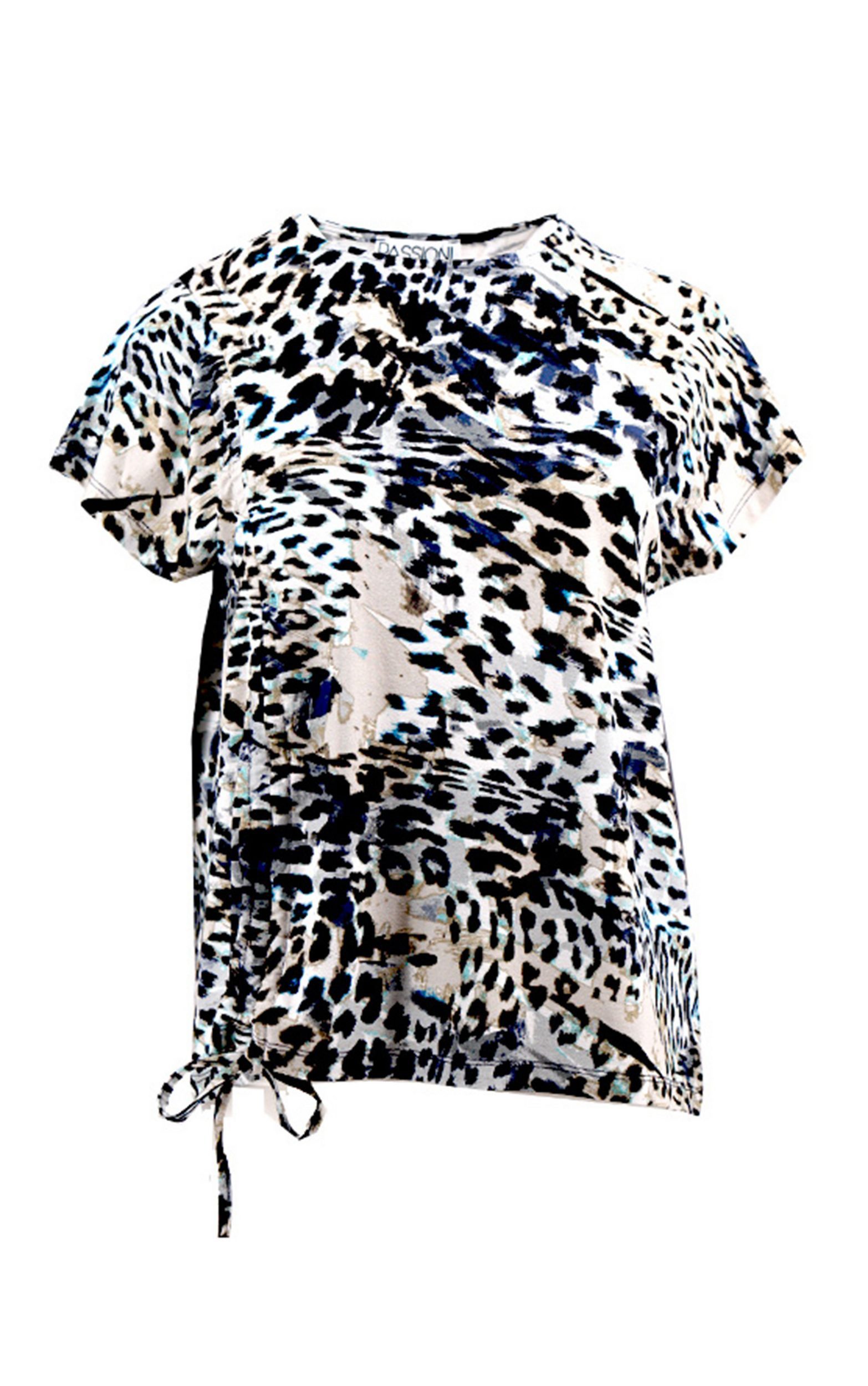 Passioni Print-Shirt Leopardenprint T-Shirt im Denim günstig online kaufen
