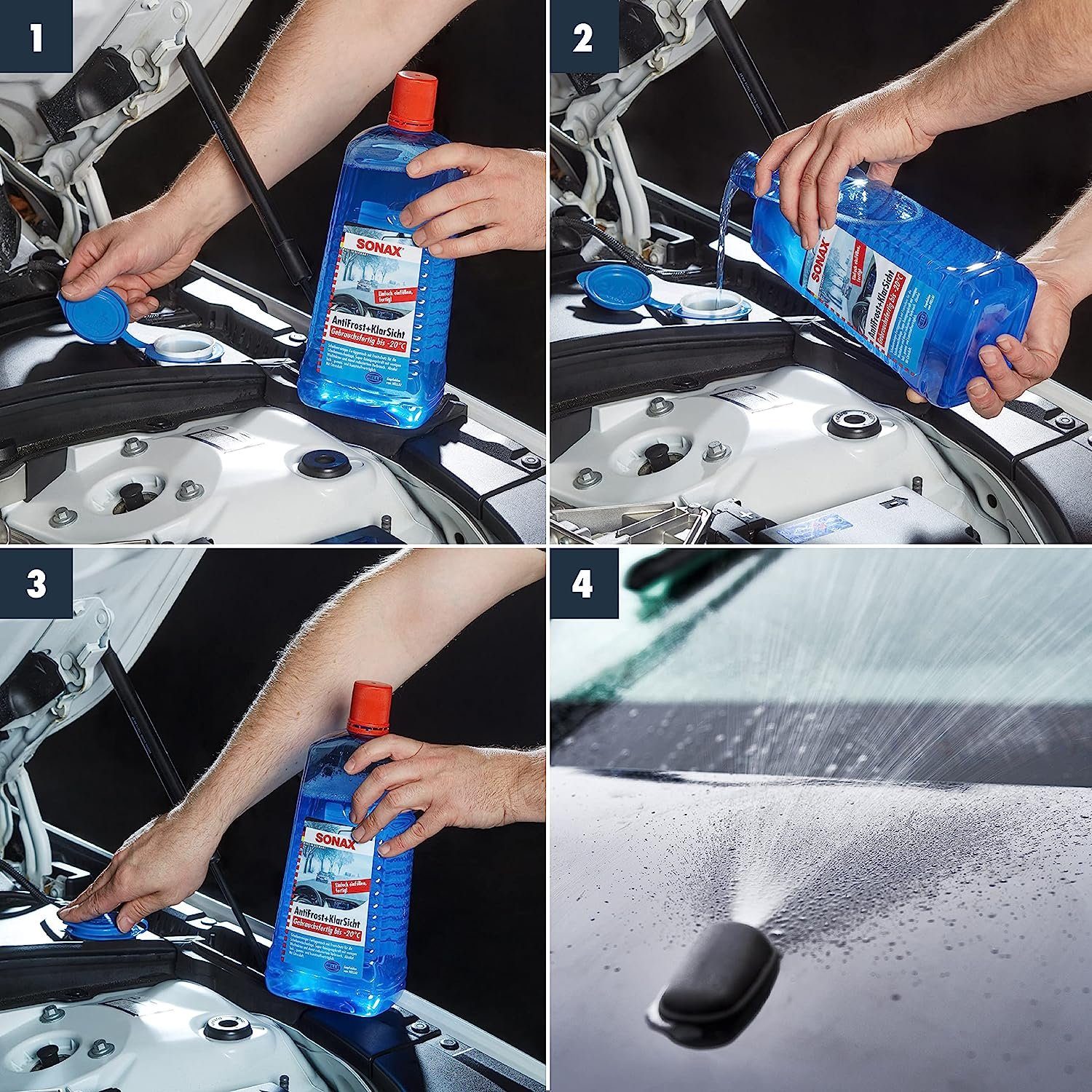 Sonax AntiFrost + ClearView ready-to-use down to -20°C 2 L car cleaning agent