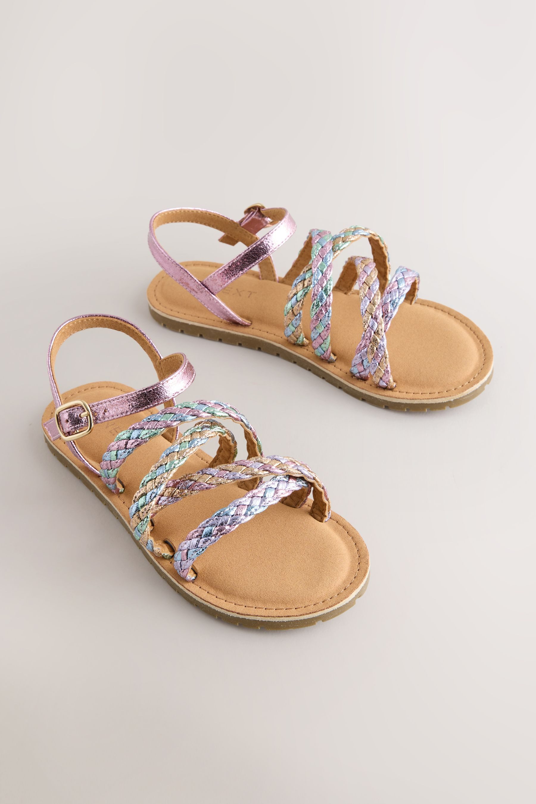 Next Riemchensandalen mit Flechtdetails Riemchensandale (1-tlg)