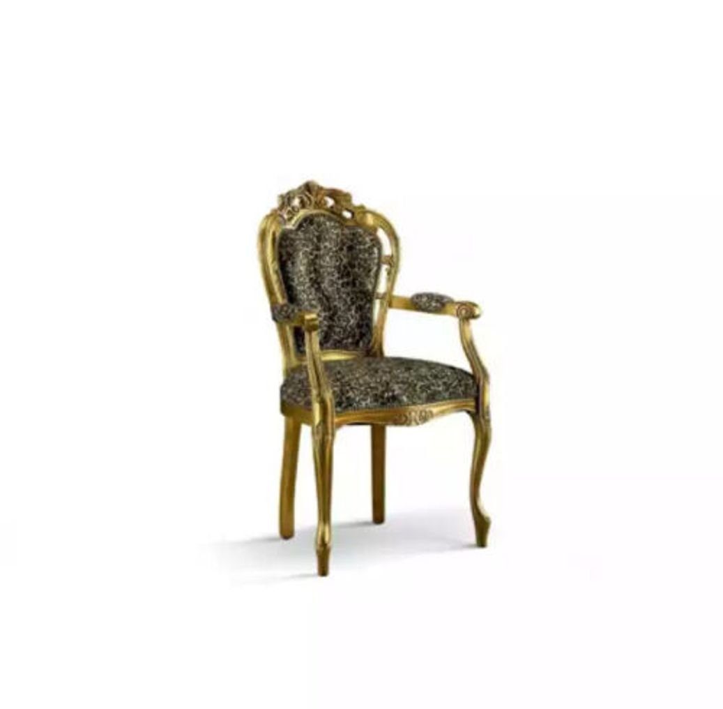 JVmoebel Esszimmerstuhl Klassisch Stuhl Esszimmer Möbel Italienische Design Art déco Italien (1 St), Made in Italy