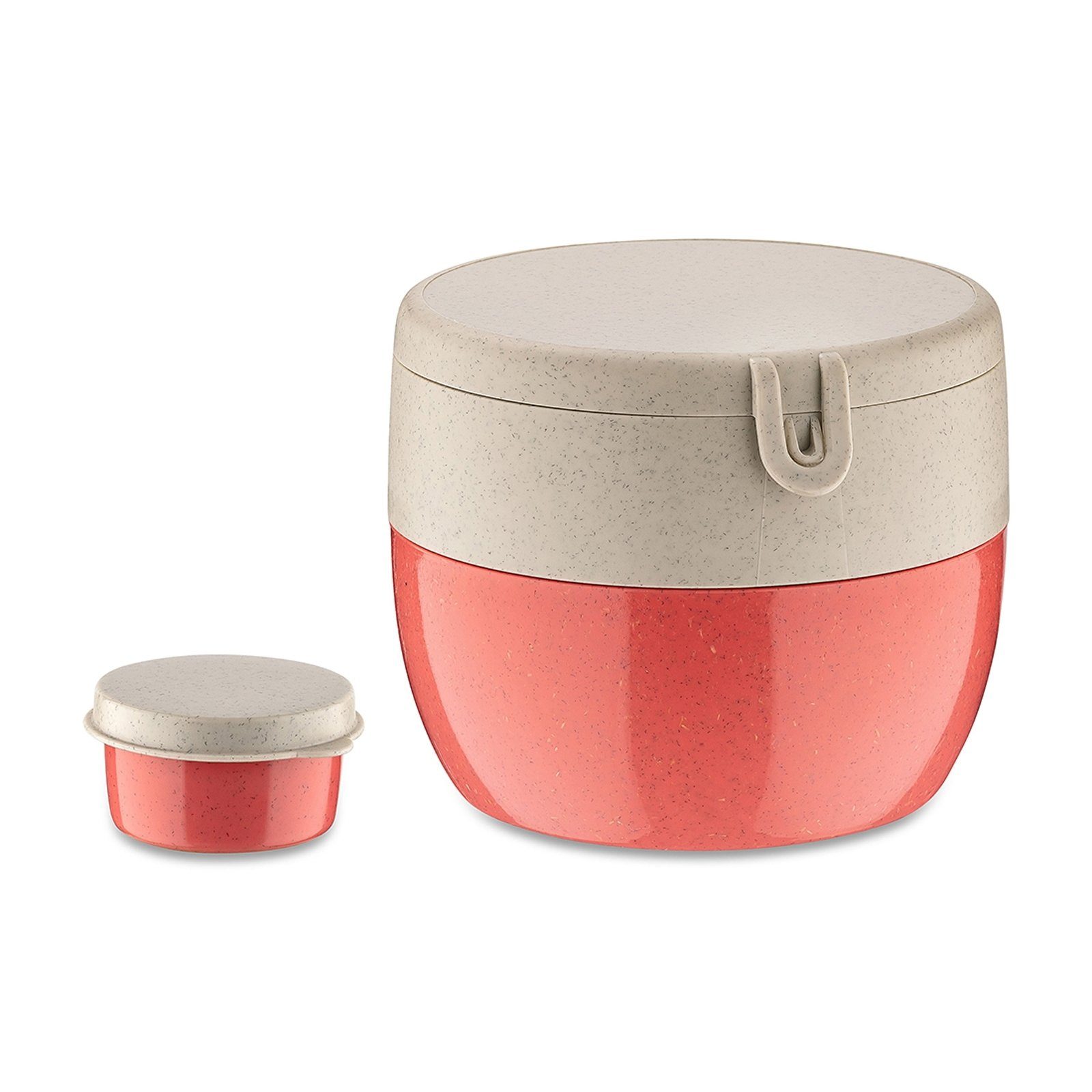 KOZIOL Lunchbox Bentobox M, Kunststoff, (Set, 2-tlg., 1 Bentobox inkl. Minidose), Lunchbox Snackpot Kunststoff