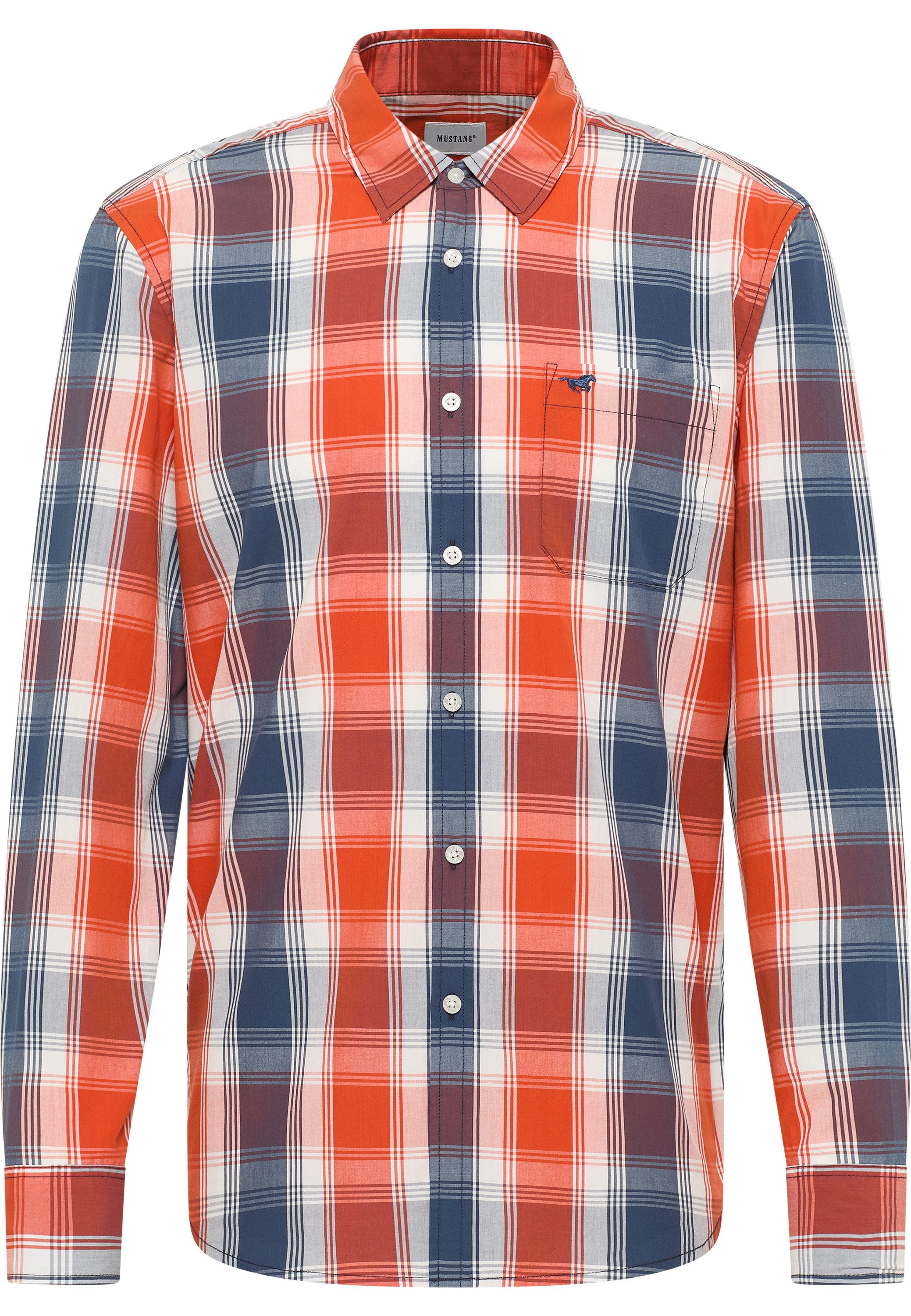 MUSTANG Langarmhemd Herren Style Chester