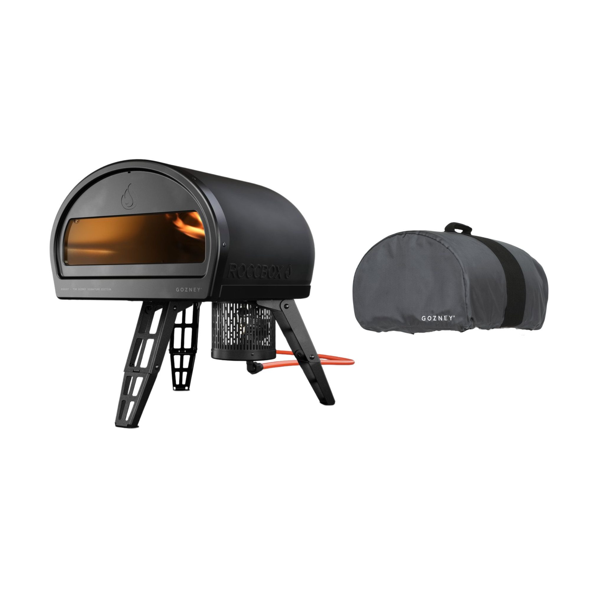 GOZNEY° Pizzaofen Gozney Roccbox Pizzaofen Basis-Paket mit Abdeckhaube