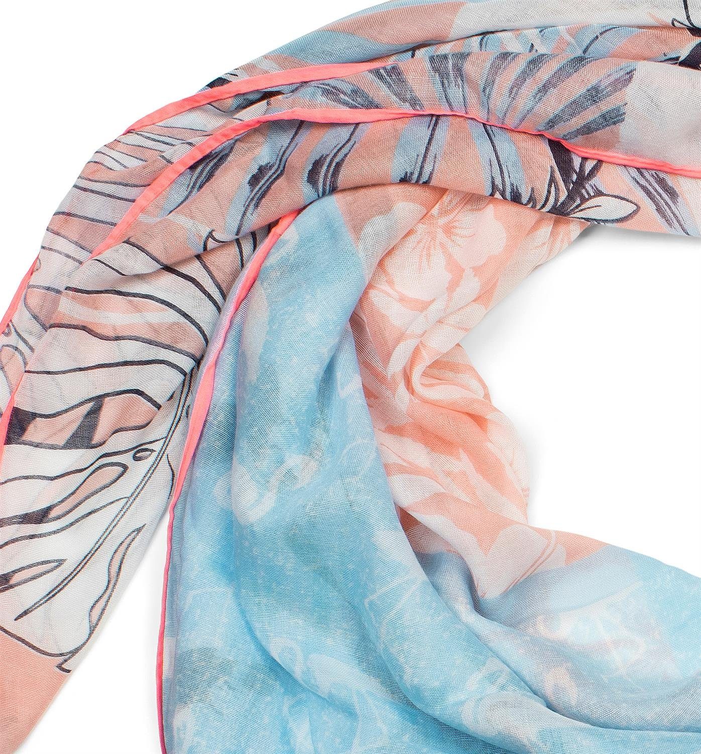 styleBREAKER Modetuch Vierecktuch mit sommerlichem Mustermix günstig online kaufen