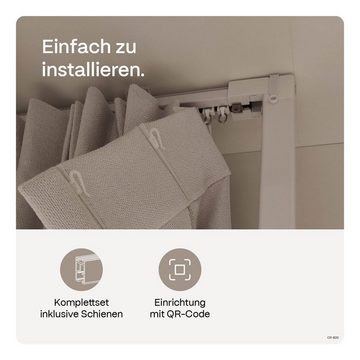 Motionblinds Rollomotor MotionBlinds Retrofit Schiene für Jalousien-Vorhänge (360cm) mit App