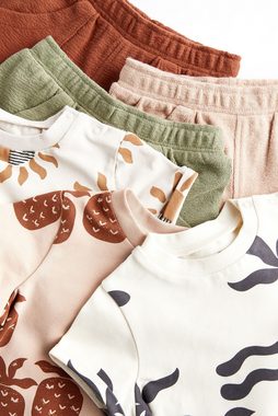 Next T-Shirt & Shorts Baby-T-Shirts und Shorts im Set, 6er-Pack (6-tlg)