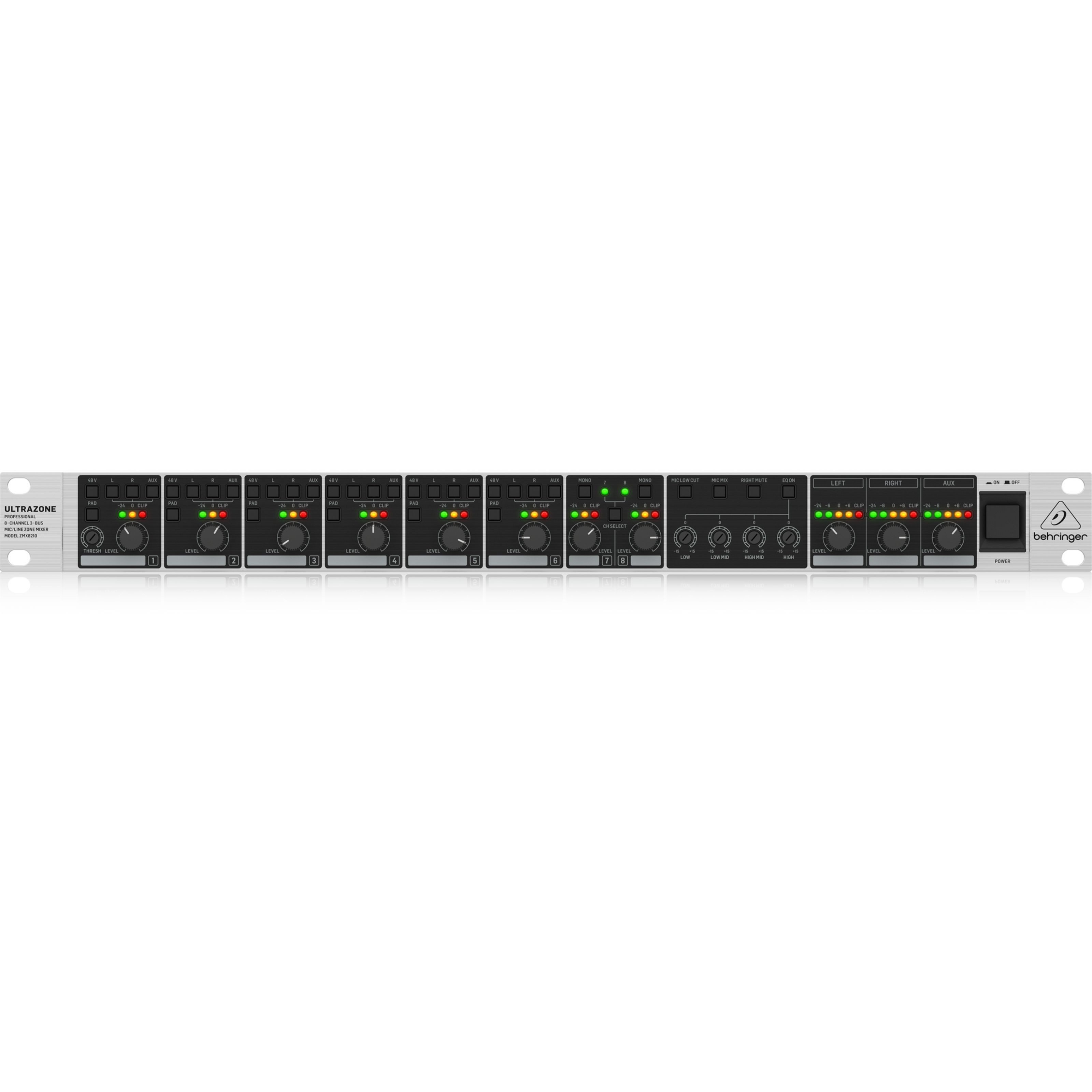 Behringer Mischpult, (Installationstechnik, Mischer/Mischverstärker), ZMX8210 V2 Ultrazone - Mixer