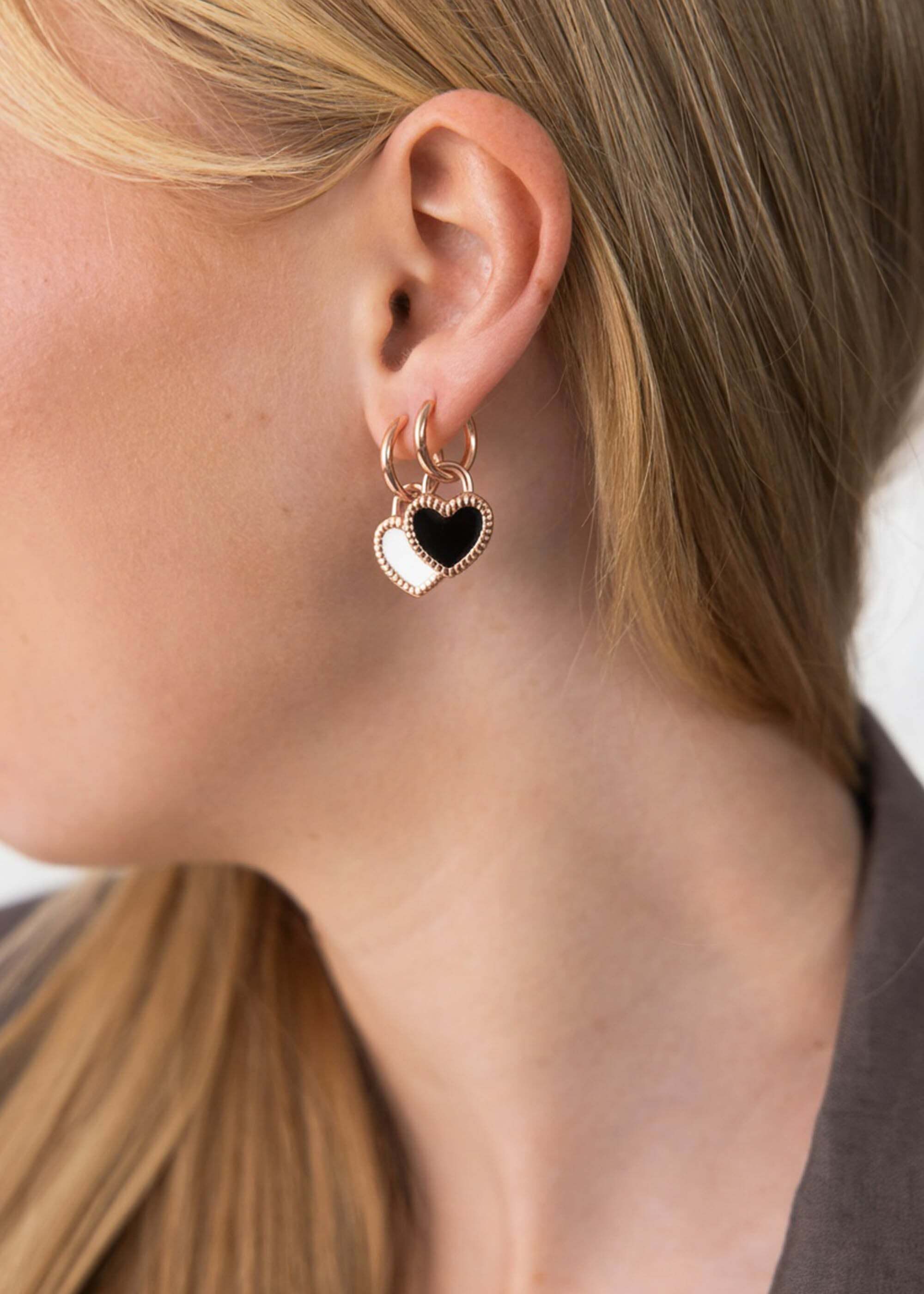Purelei Paar Creolen Heart Charm – Bild 4 von 5