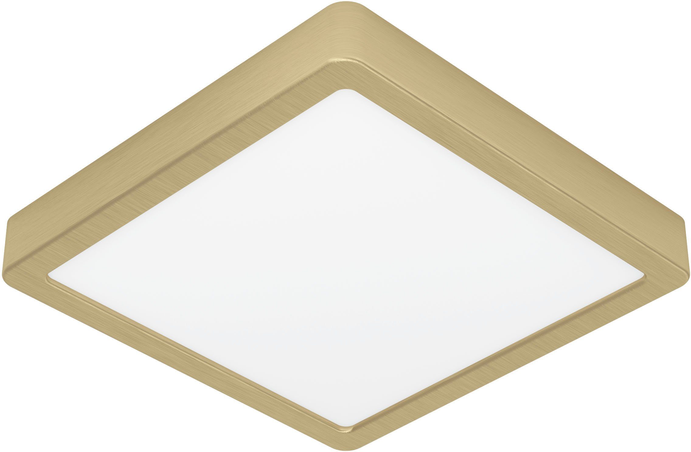 EGLO Aufbauleuchte FUEVA 5 Aufbaulampe, Stahl und Kunststoff, Wohnzimmerlampe, Lampe, LED fest integriert, Warmweiß, Aufbauleuchte mit geringer Höhe - für Küche, Flur oder Wohnzimmer