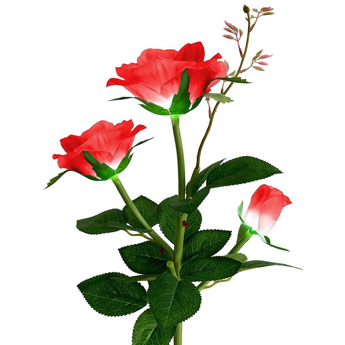 Kunstblumenstrauß Wassergeschützt Solar Rose Blumen für günstig online kaufen