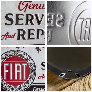 Nostalgic-Art Metallschild Hängeschild - Fiat - Fiat Service & Repair