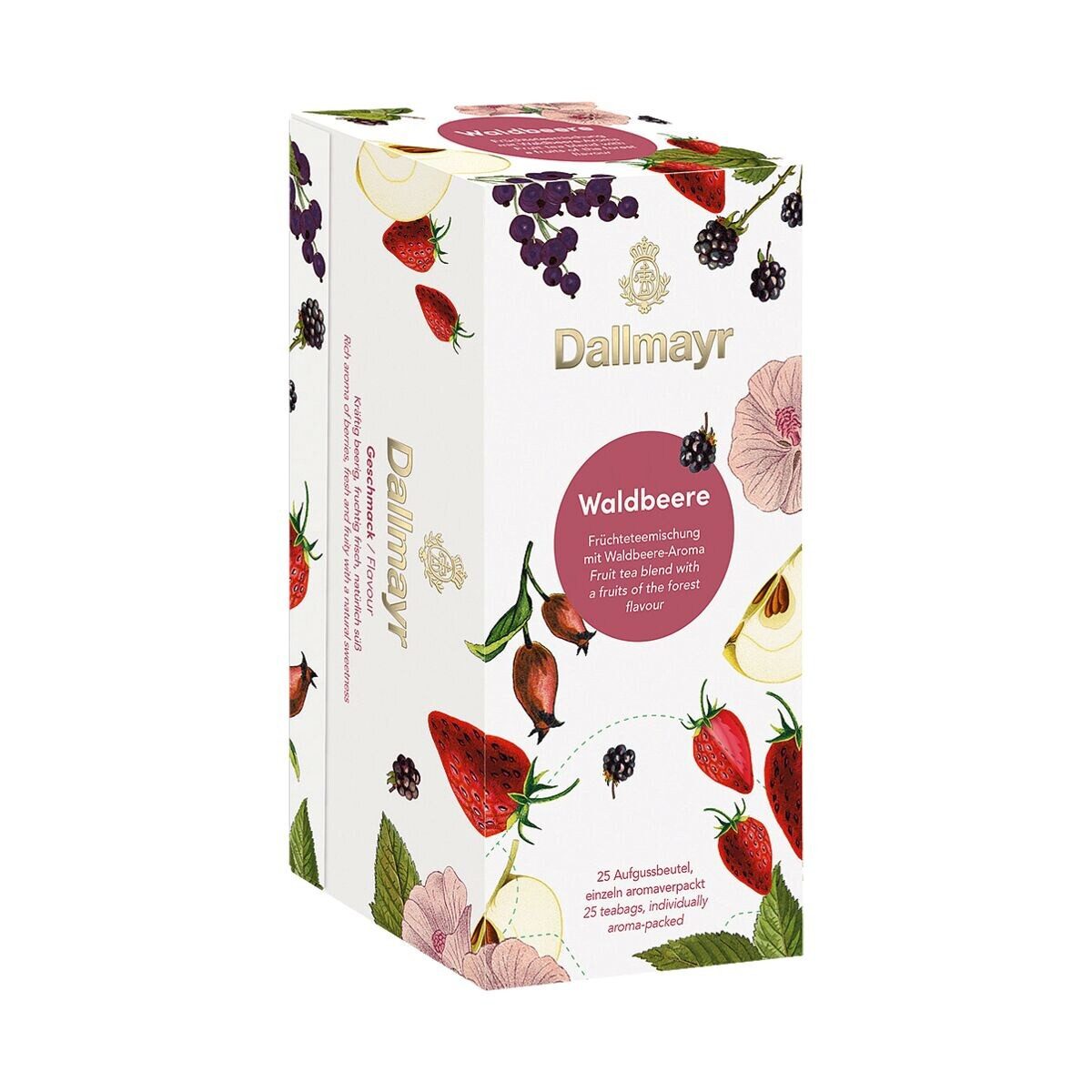 DALLMAYR Tee Waldbeere, Aromatisierter Früchtetee mit Waldbeere
